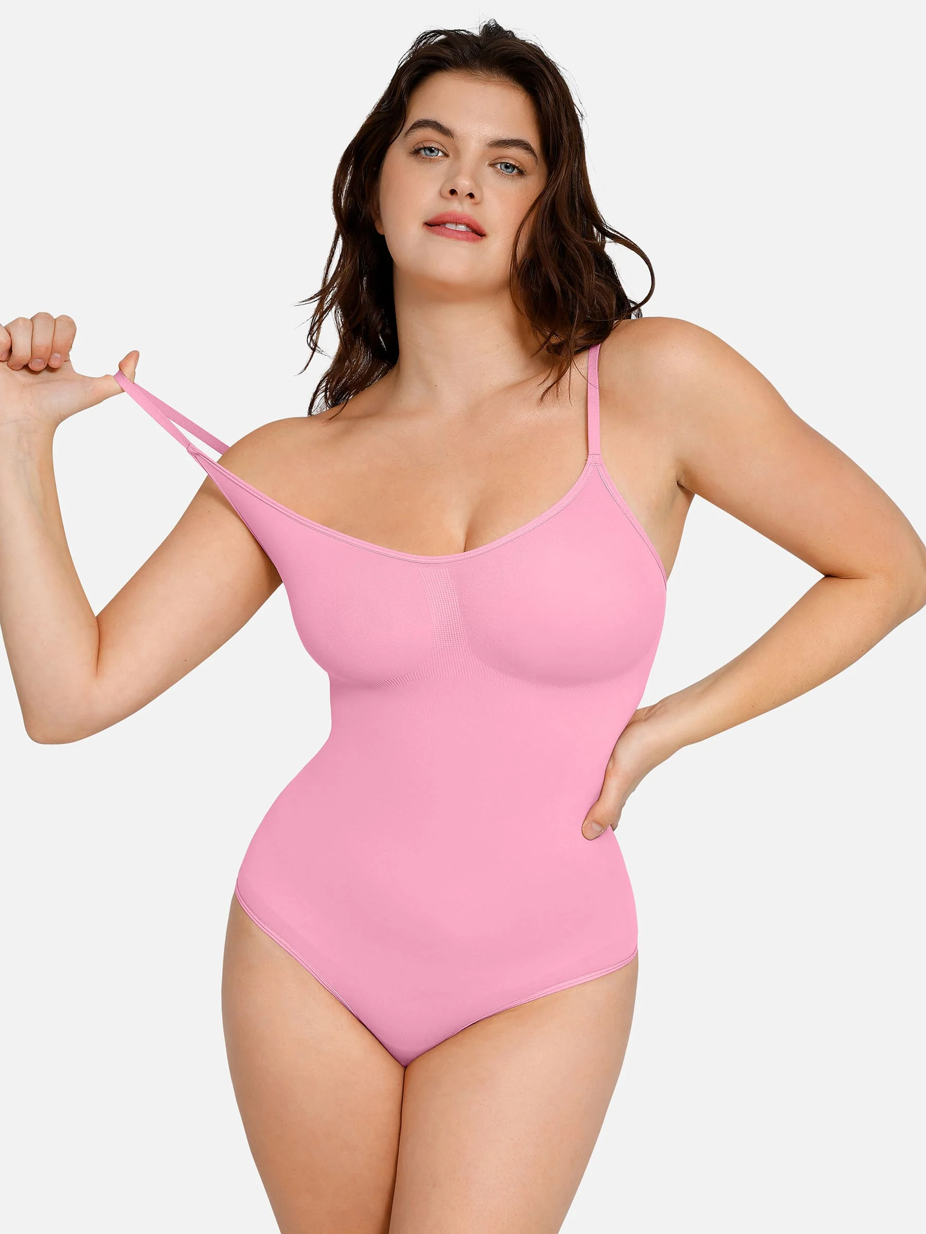 Feelingirl Everyday Wear Seamless Thong Bodysuit - Image 104