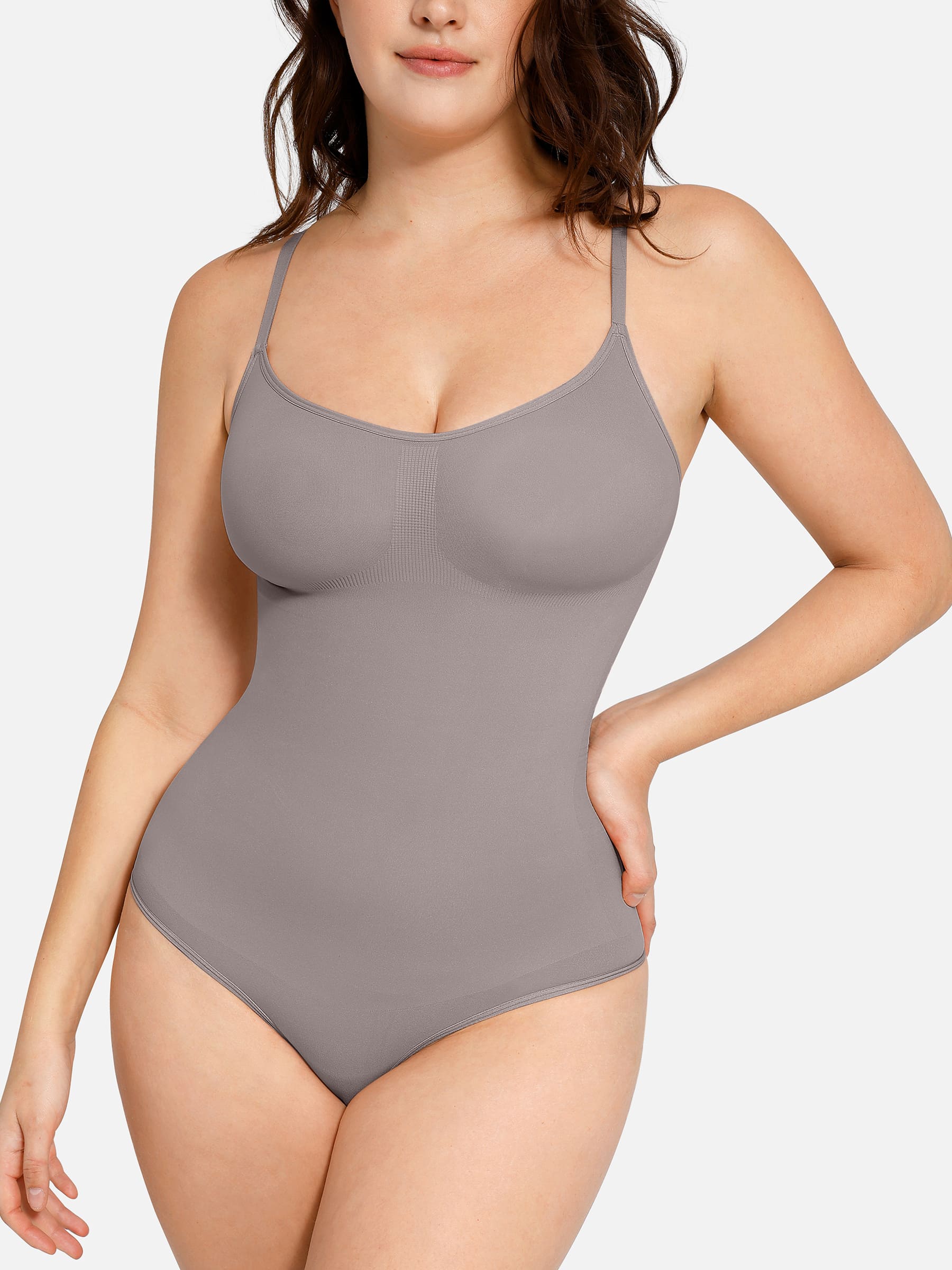 Feelingirl Everyday Wear Seamless Thong Bodysuit - Image 114
