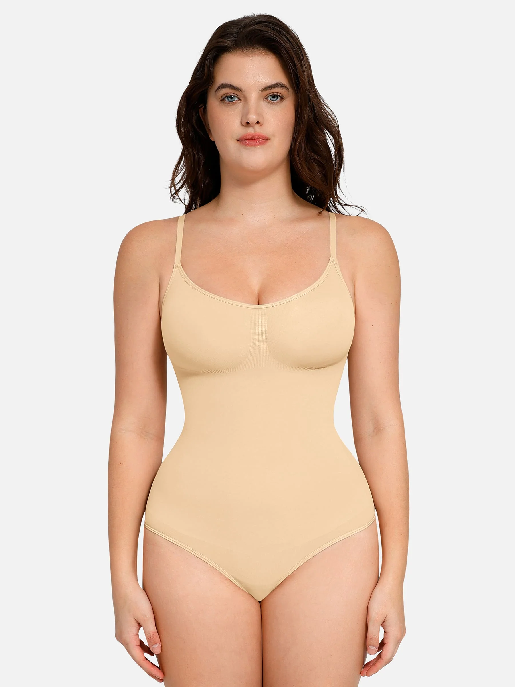 Feelingirl Everyday Wear Seamless Thong Bodysuit - Image 115
