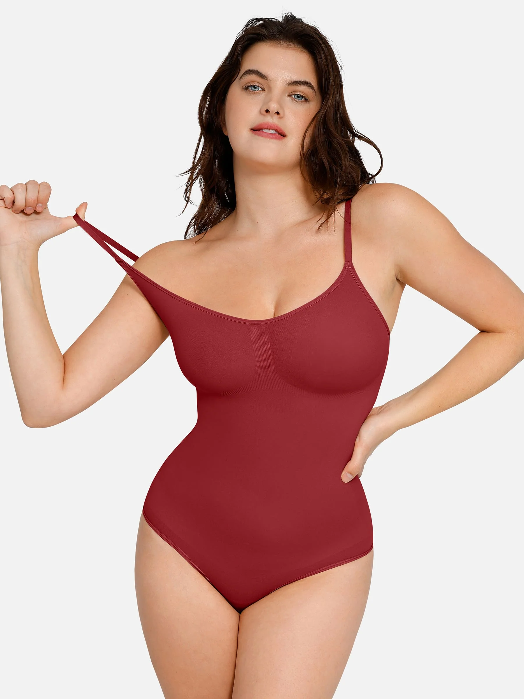 Feelingirl Everyday Wear Seamless Thong Bodysuit - Image 122