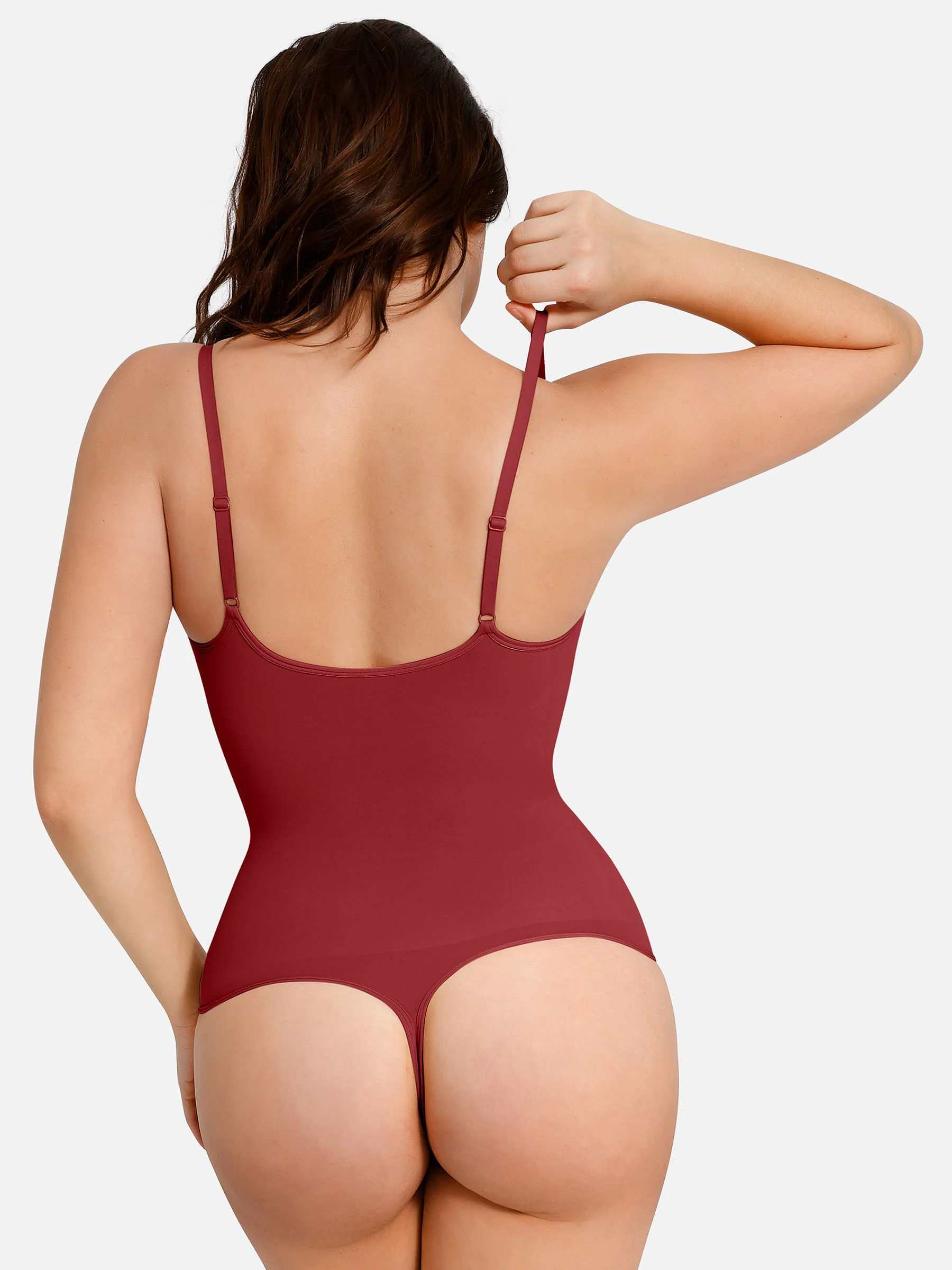 Feelingirl Everyday Wear Seamless Thong Bodysuit - Image 125
