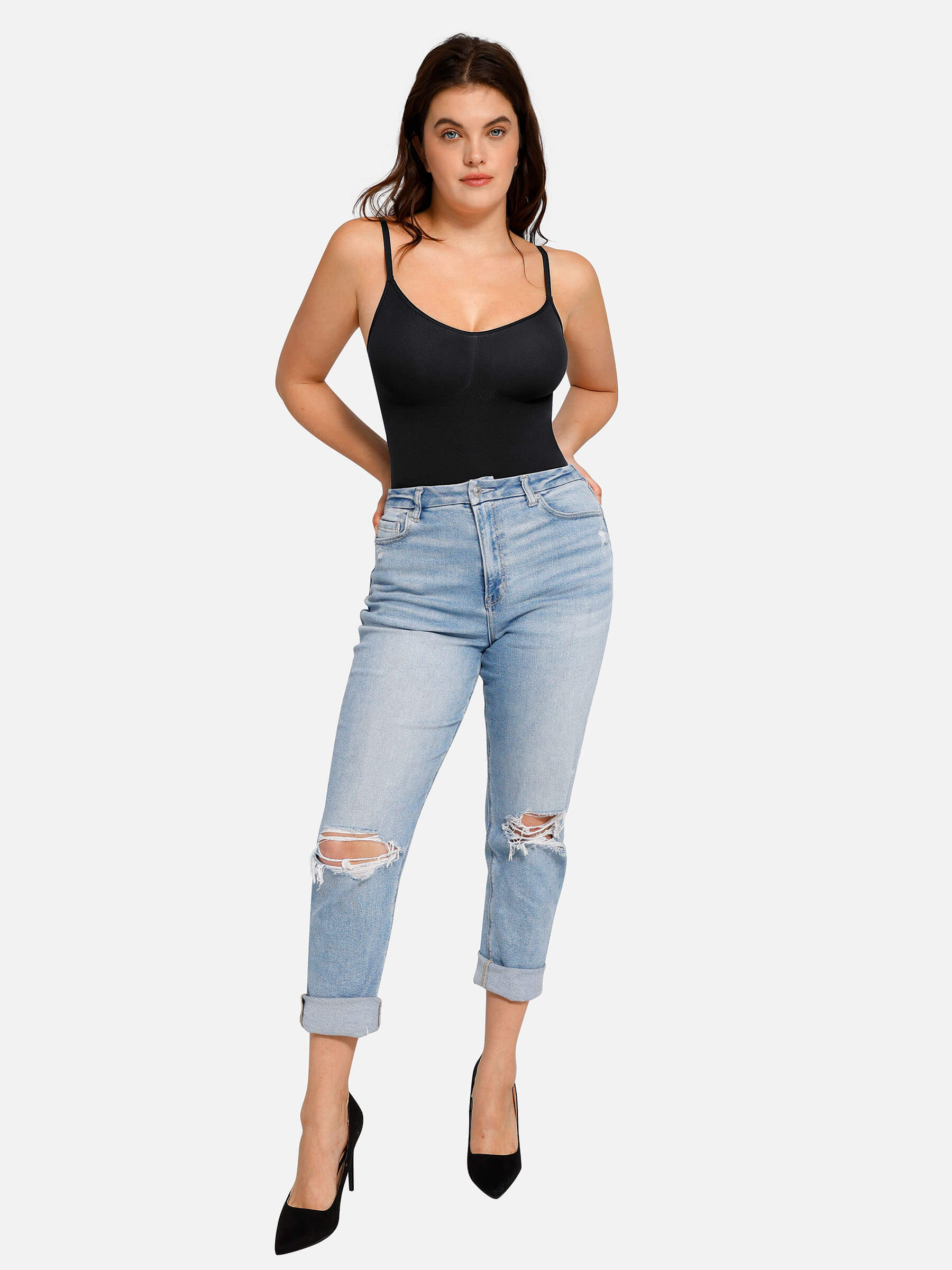 Feelingirl Everyday Wear Seamless Thong Bodysuit - Image 3