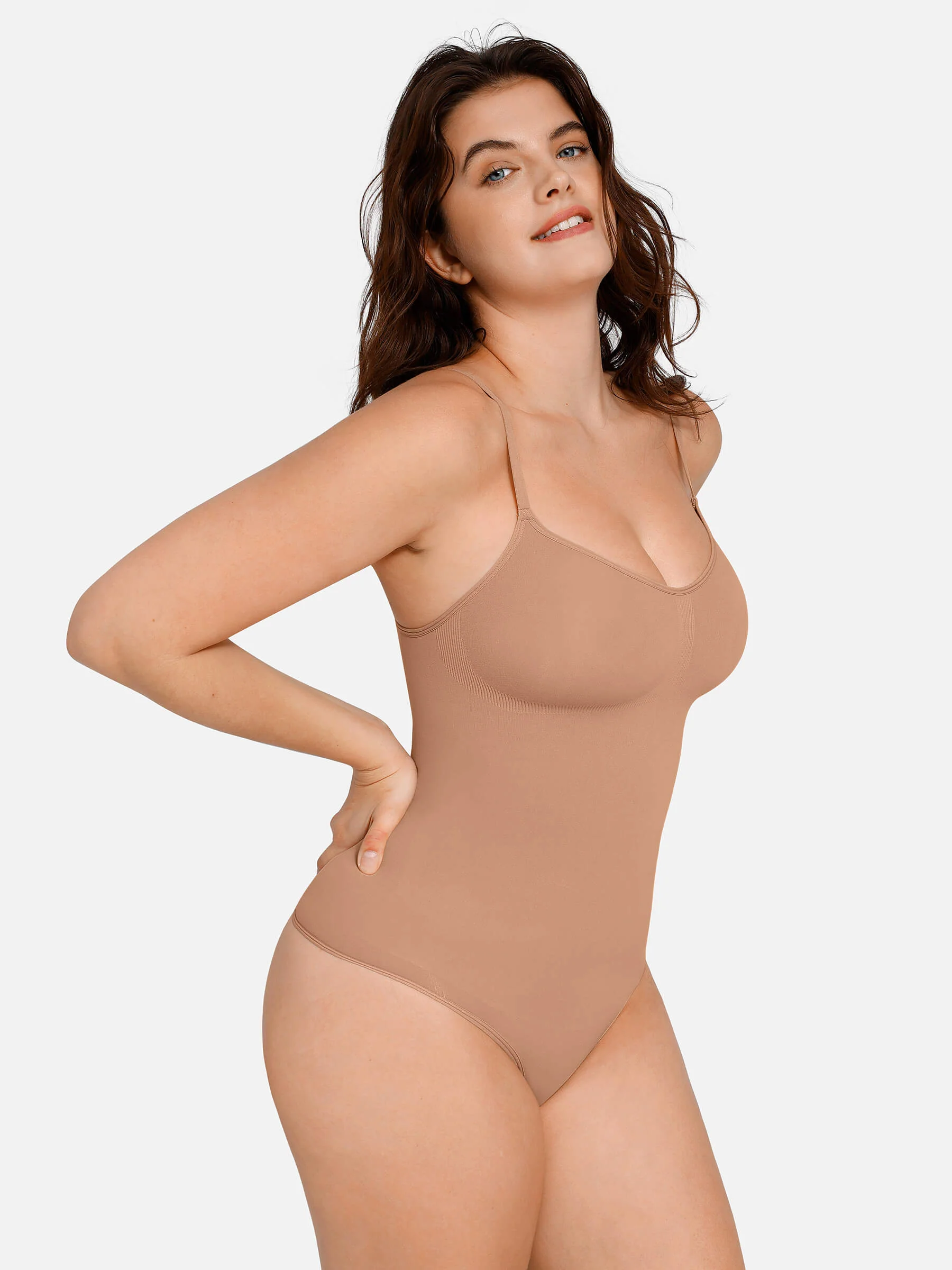 Feelingirl Everyday Wear Seamless Thong Bodysuit - Image 31