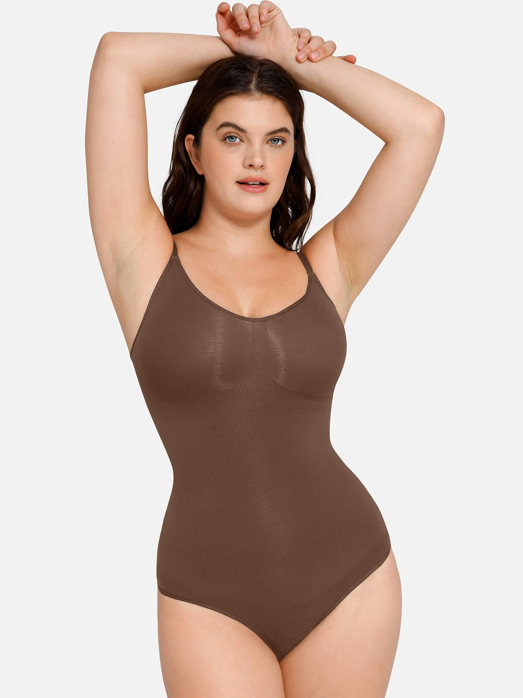Feelingirl Everyday Wear Seamless Thong Bodysuit - Image 38