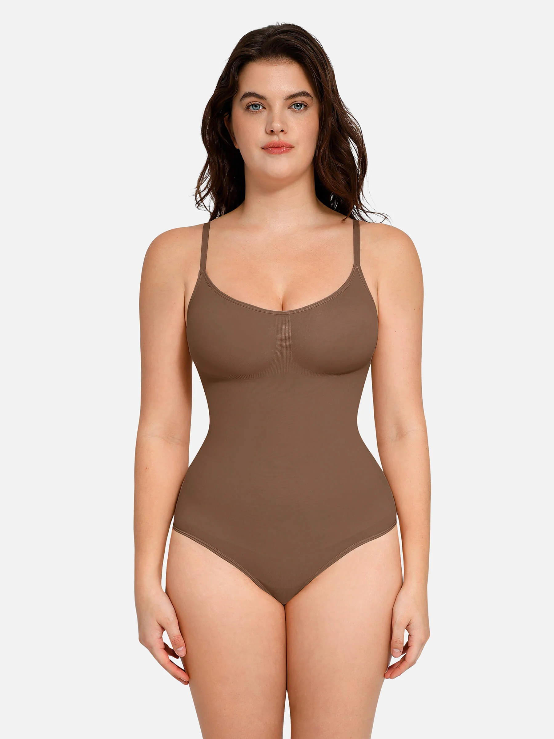 Feelingirl Everyday Wear Seamless Thong Bodysuit - Image 40