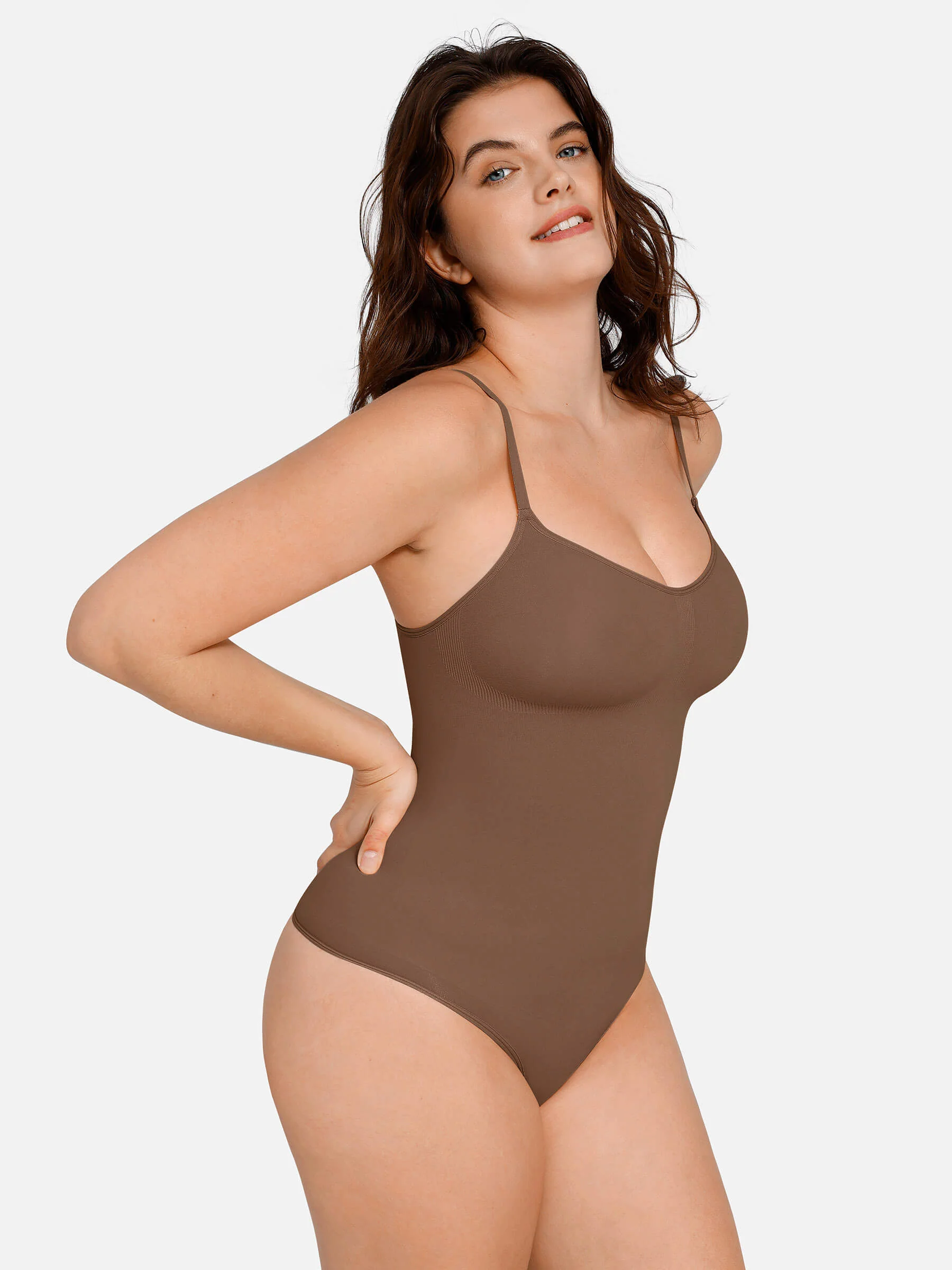 Feelingirl Everyday Wear Seamless Thong Bodysuit - Image 45