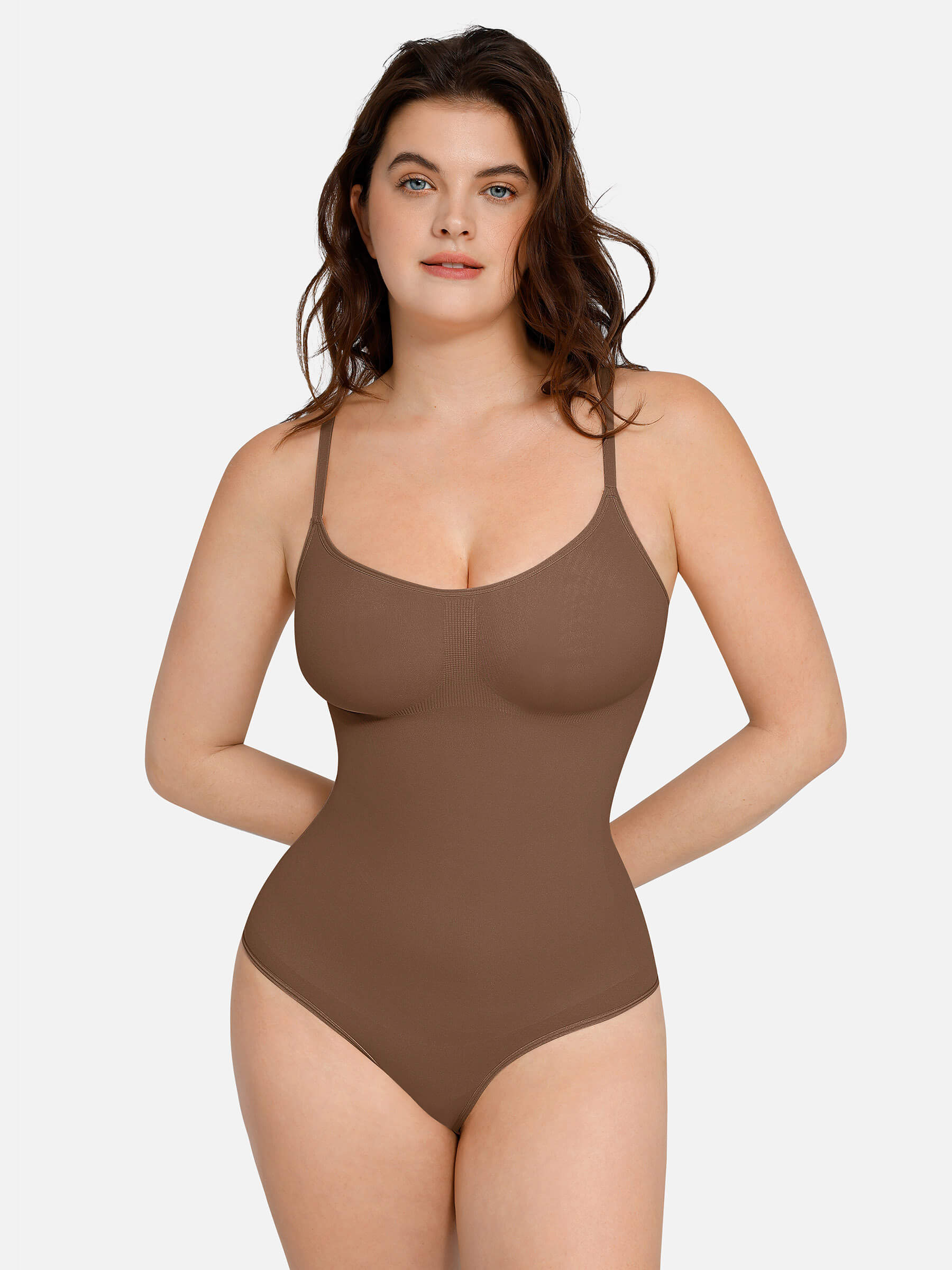 Feelingirl Everyday Wear Seamless Thong Bodysuit - Image 46