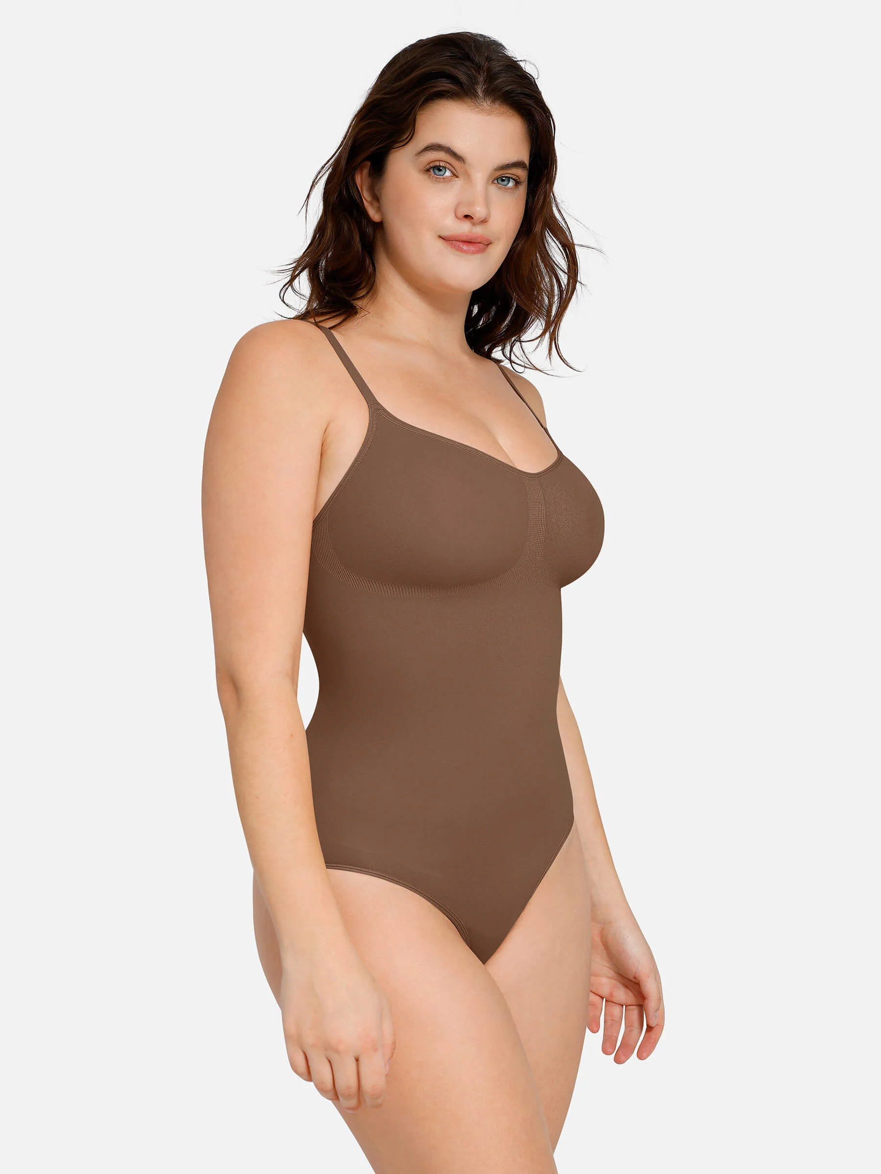 Feelingirl Everyday Wear Seamless Thong Bodysuit - Image 47