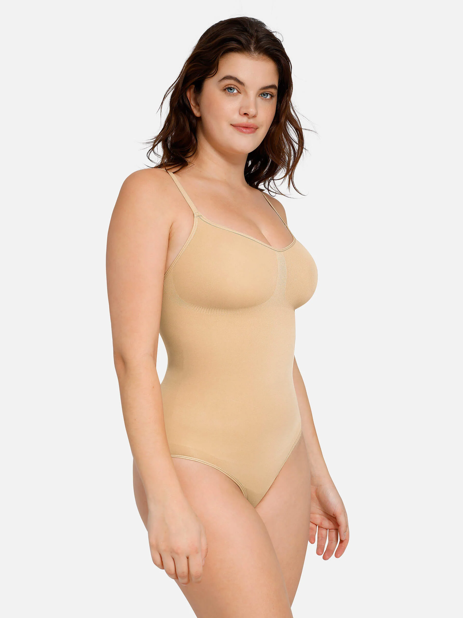 Feelingirl Everyday Wear Seamless Thong Bodysuit - Image 62