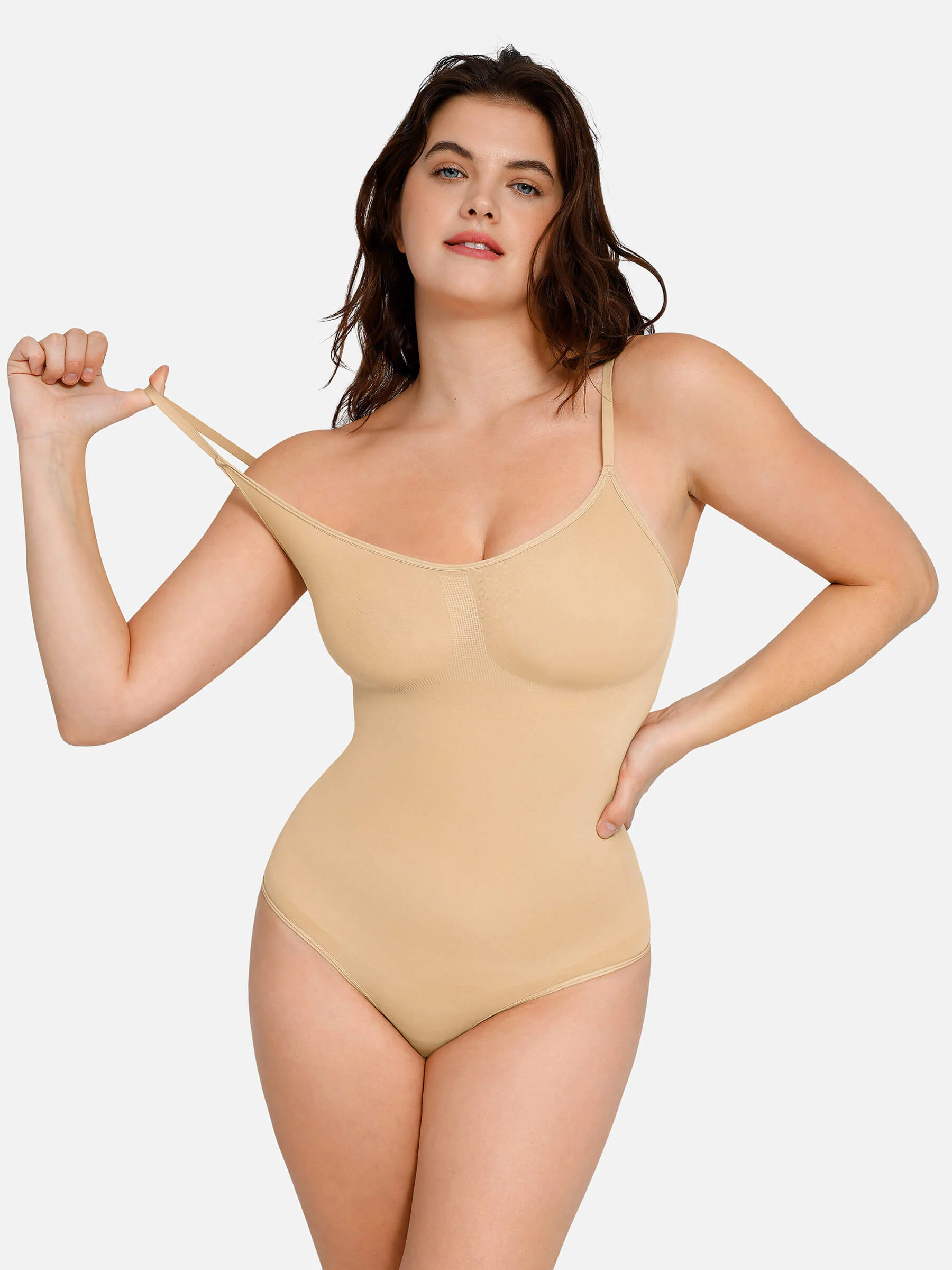Feelingirl Everyday Wear Seamless Thong Bodysuit - Image 65