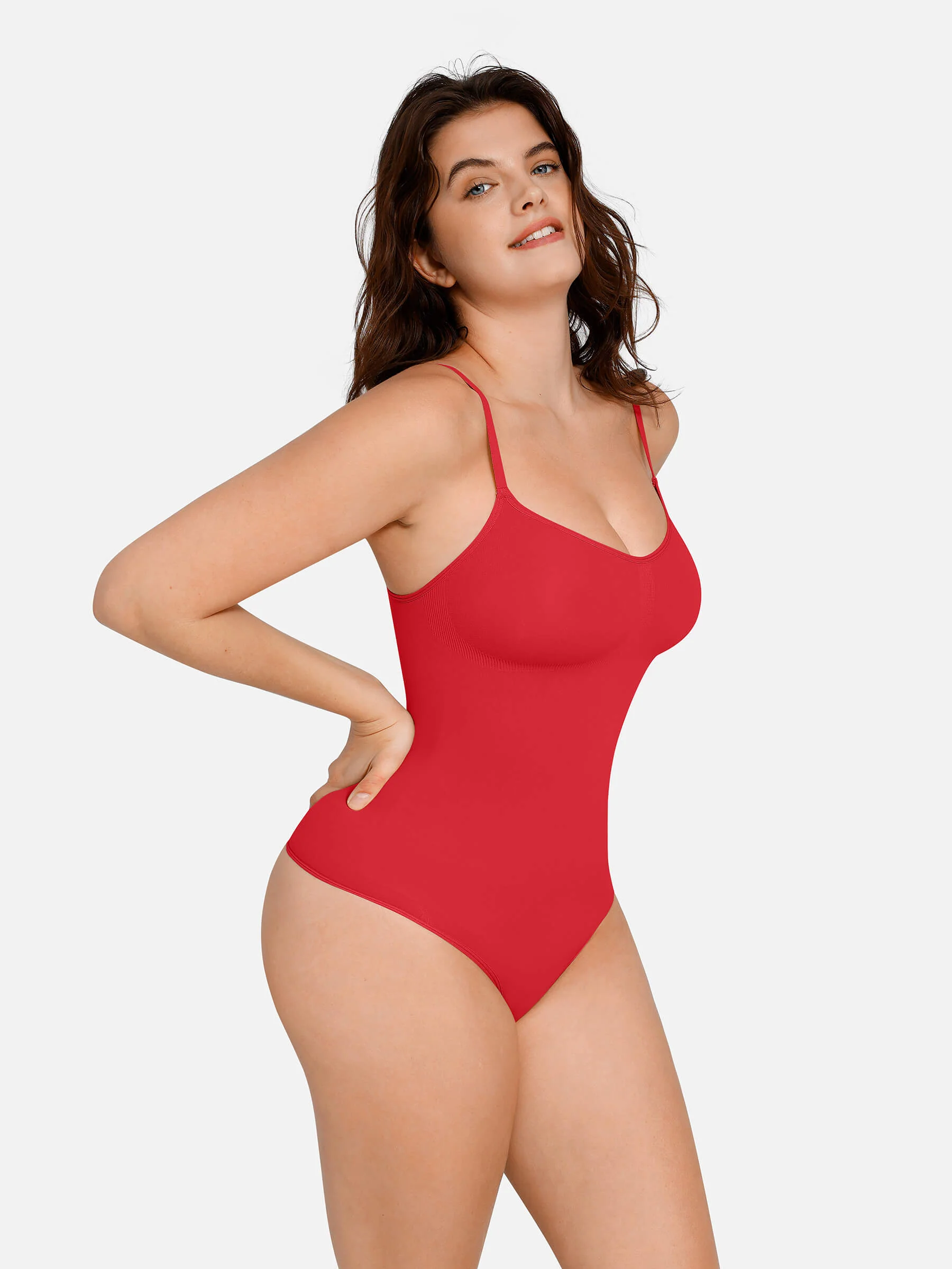 Feelingirl Everyday Wear Seamless Thong Bodysuit - Image 73
