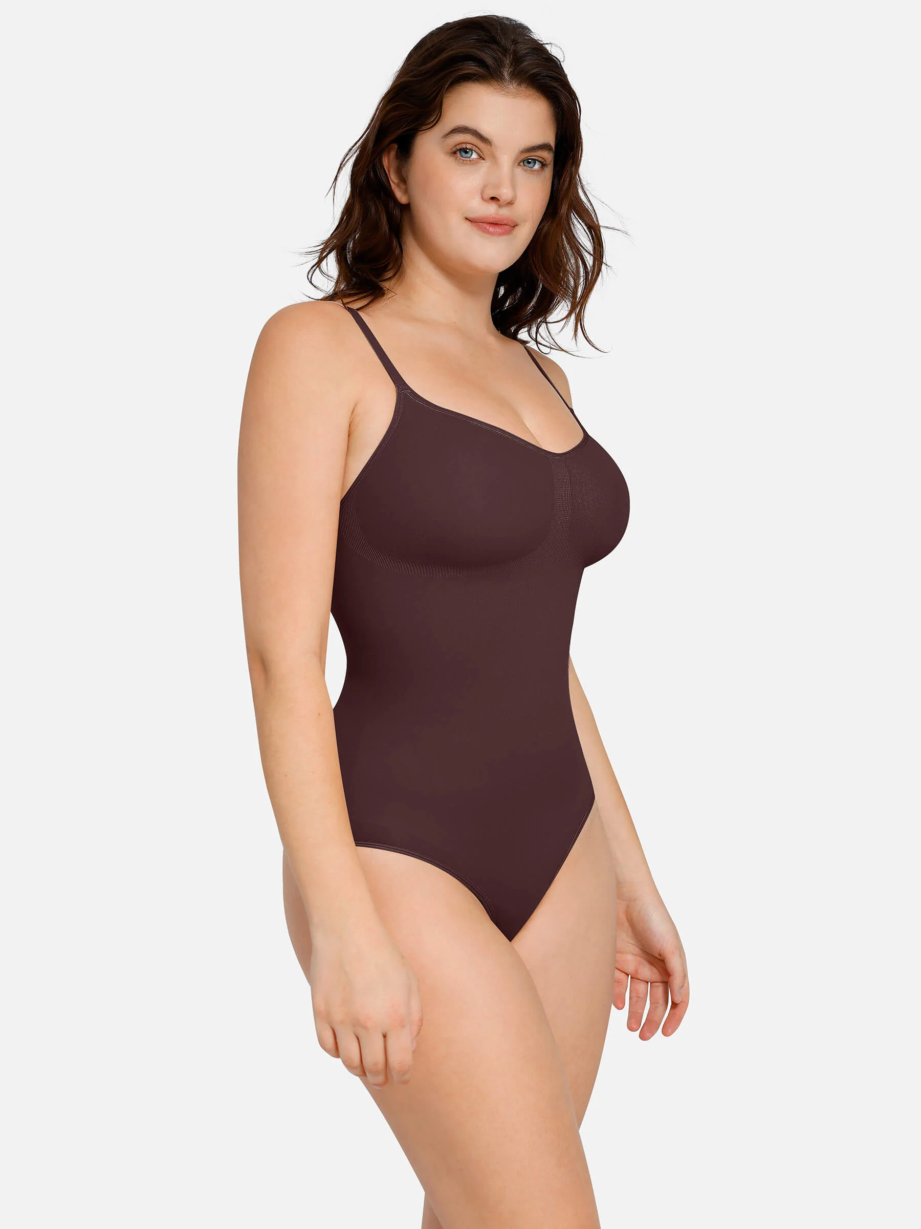 Feelingirl Everyday Wear Seamless Thong Bodysuit - Image 84