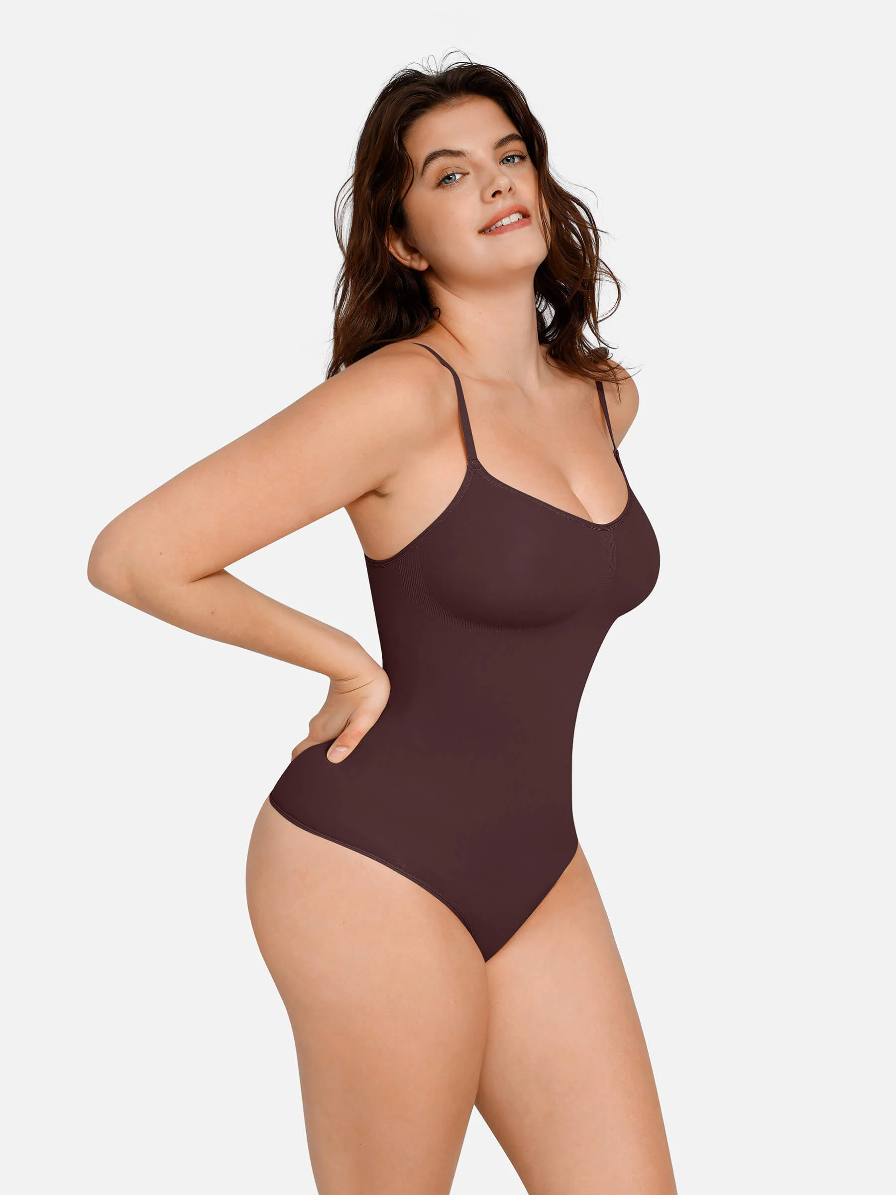 Feelingirl Everyday Wear Seamless Thong Bodysuit - Image 86