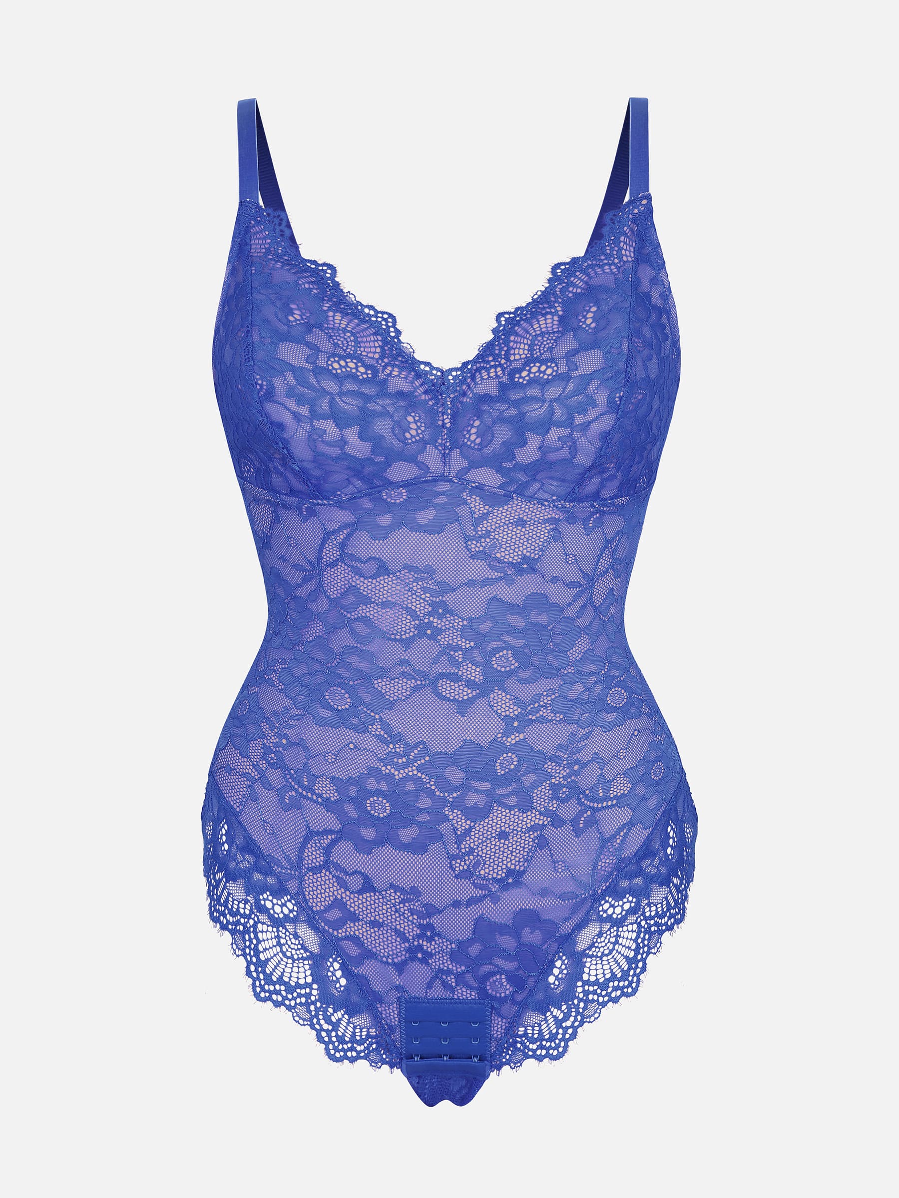 Lace V-Neck Stretch Bodysuit - Image 26