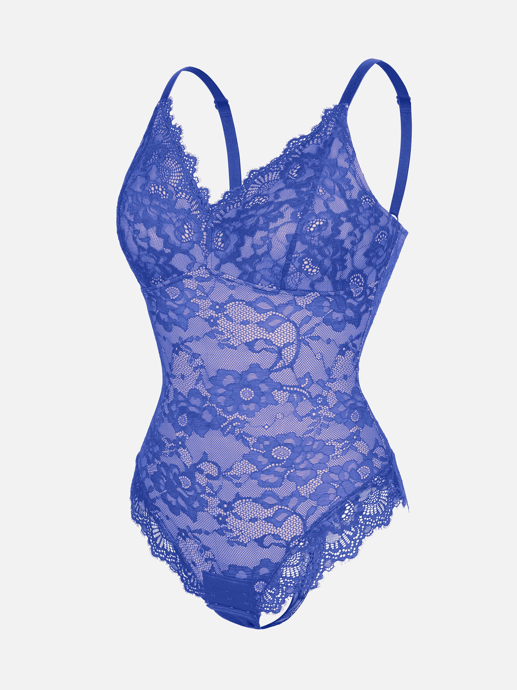 Lace V-Neck Stretch Bodysuit - Image 27