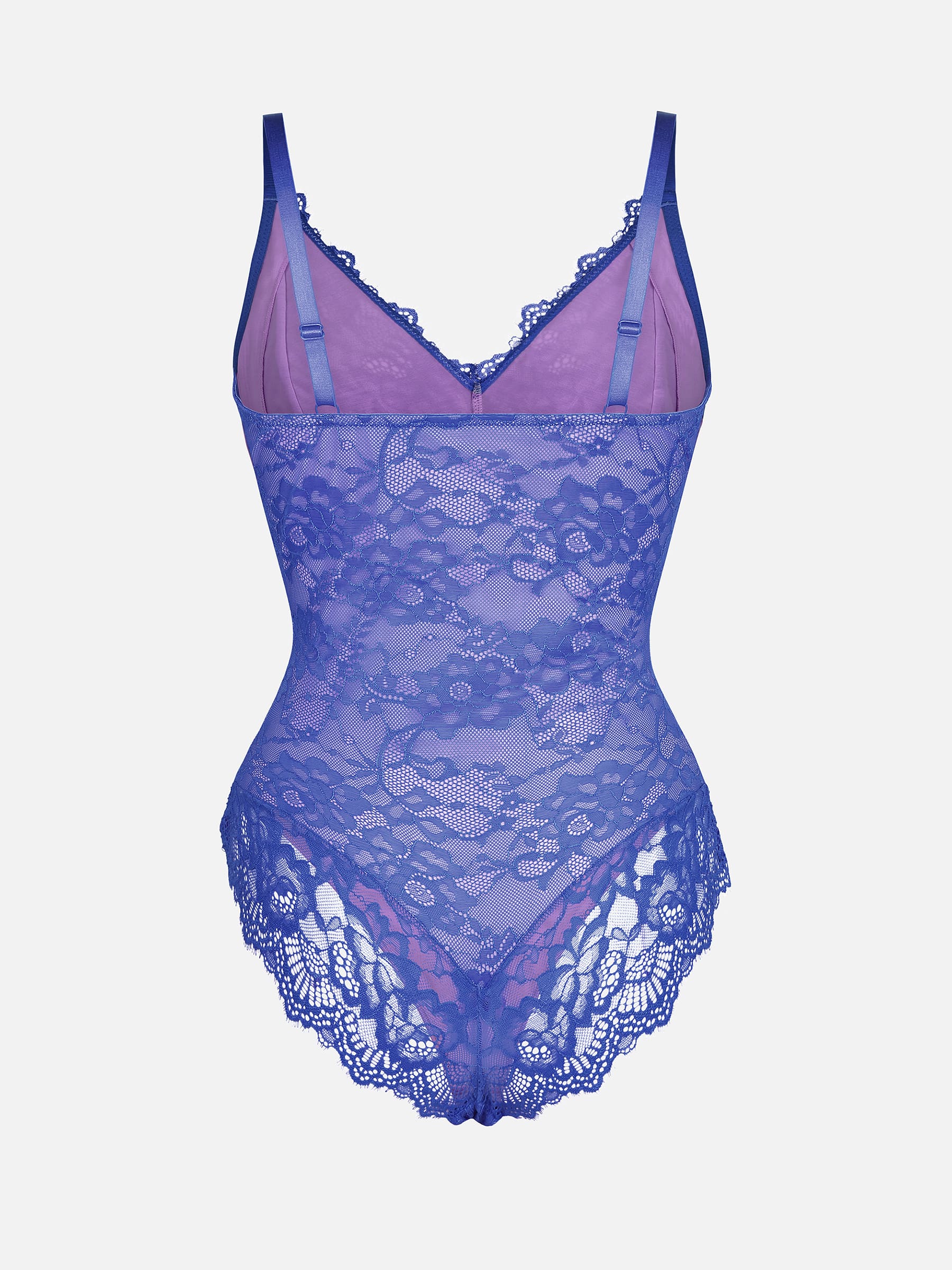 Lace V-Neck Stretch Bodysuit - Image 28
