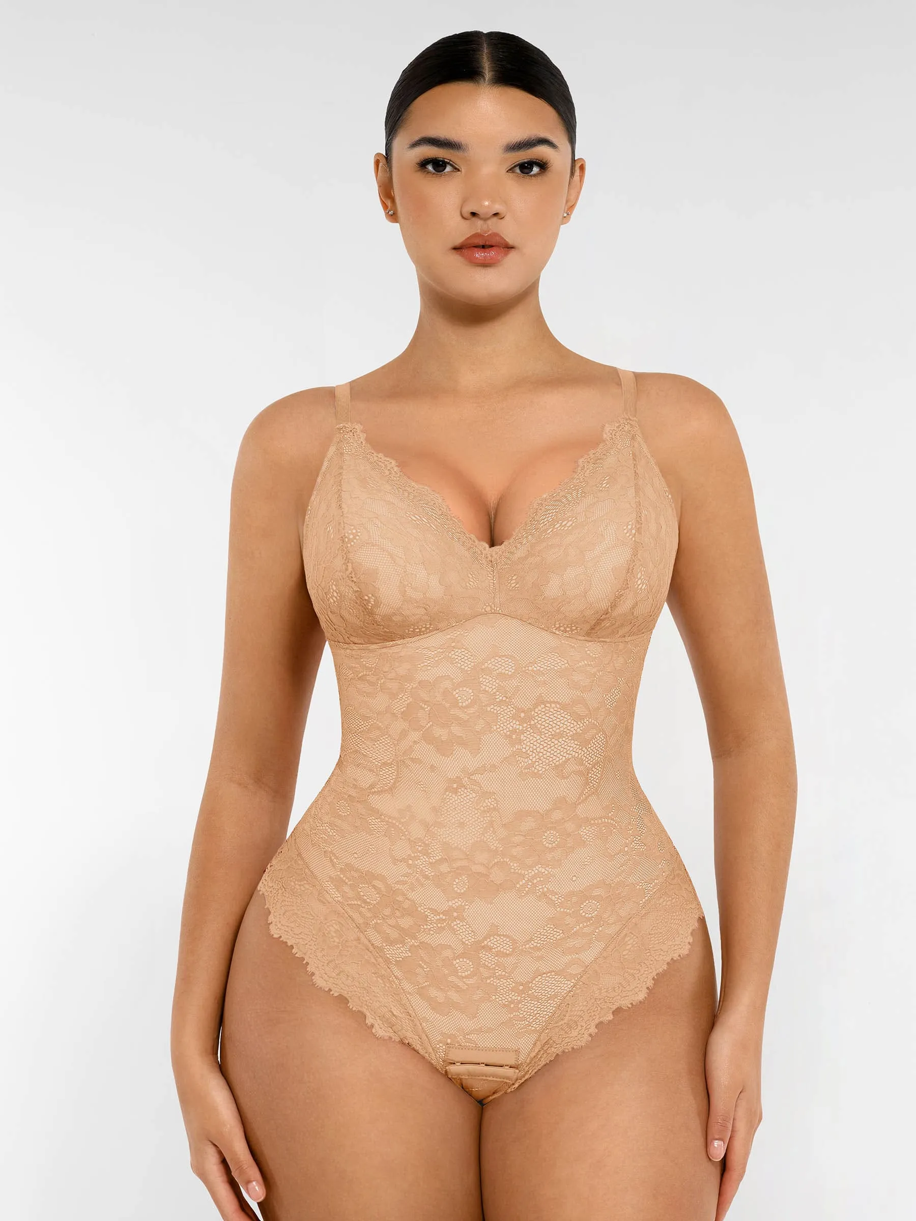Lace Sculpt V-Neck  Bodysuit - Image 50