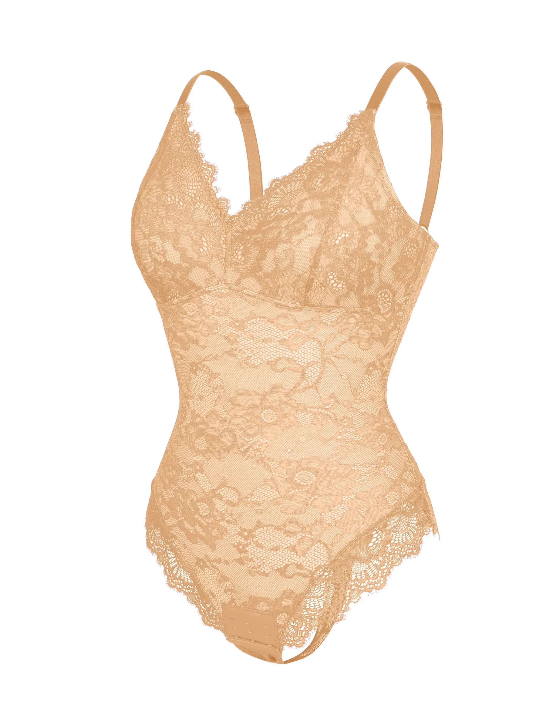 Lace Sculpt V-Neck  Bodysuit - Image 59
