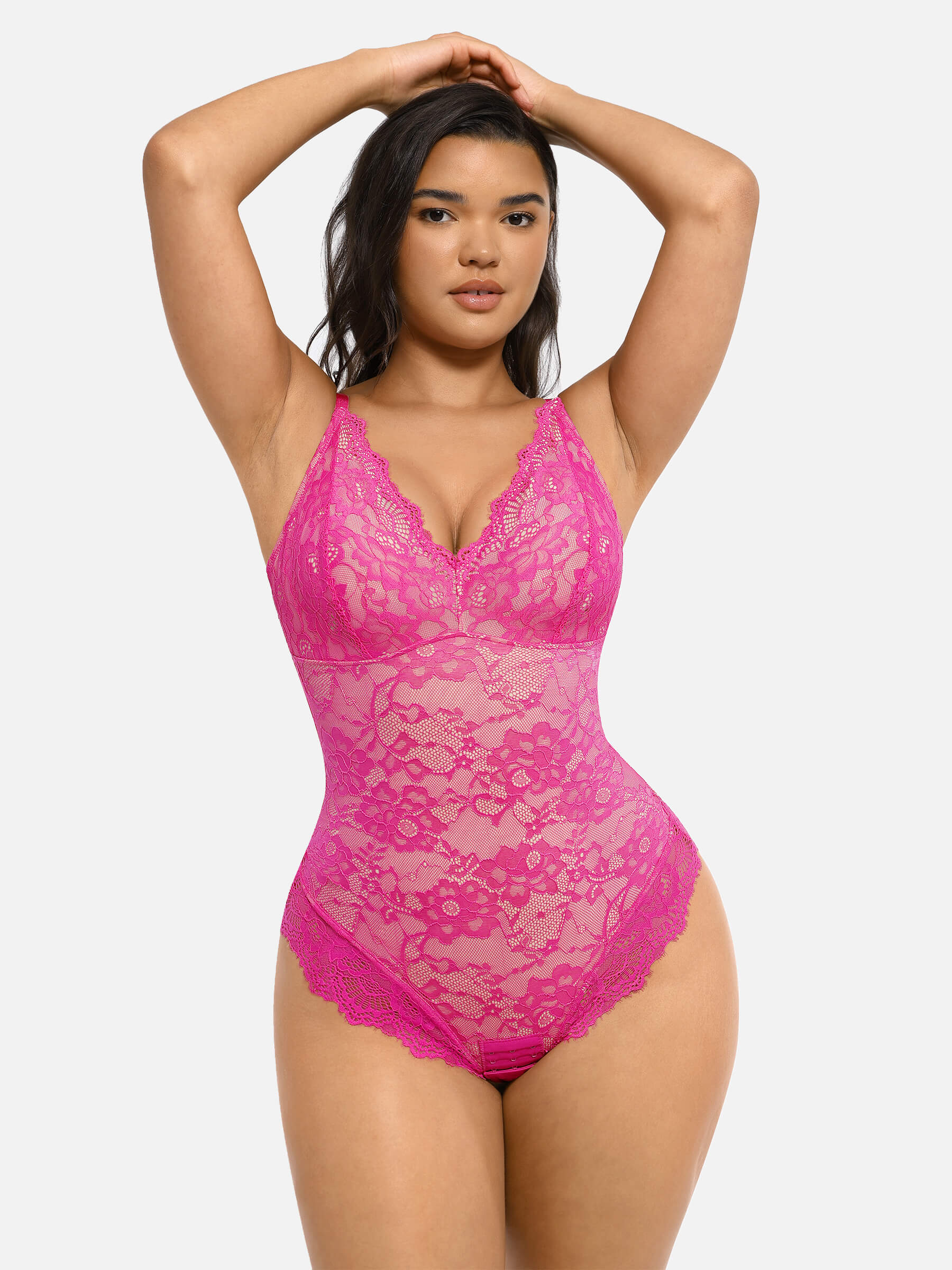 Lace Sculpt V-Neck  Bodysuit - Image 62