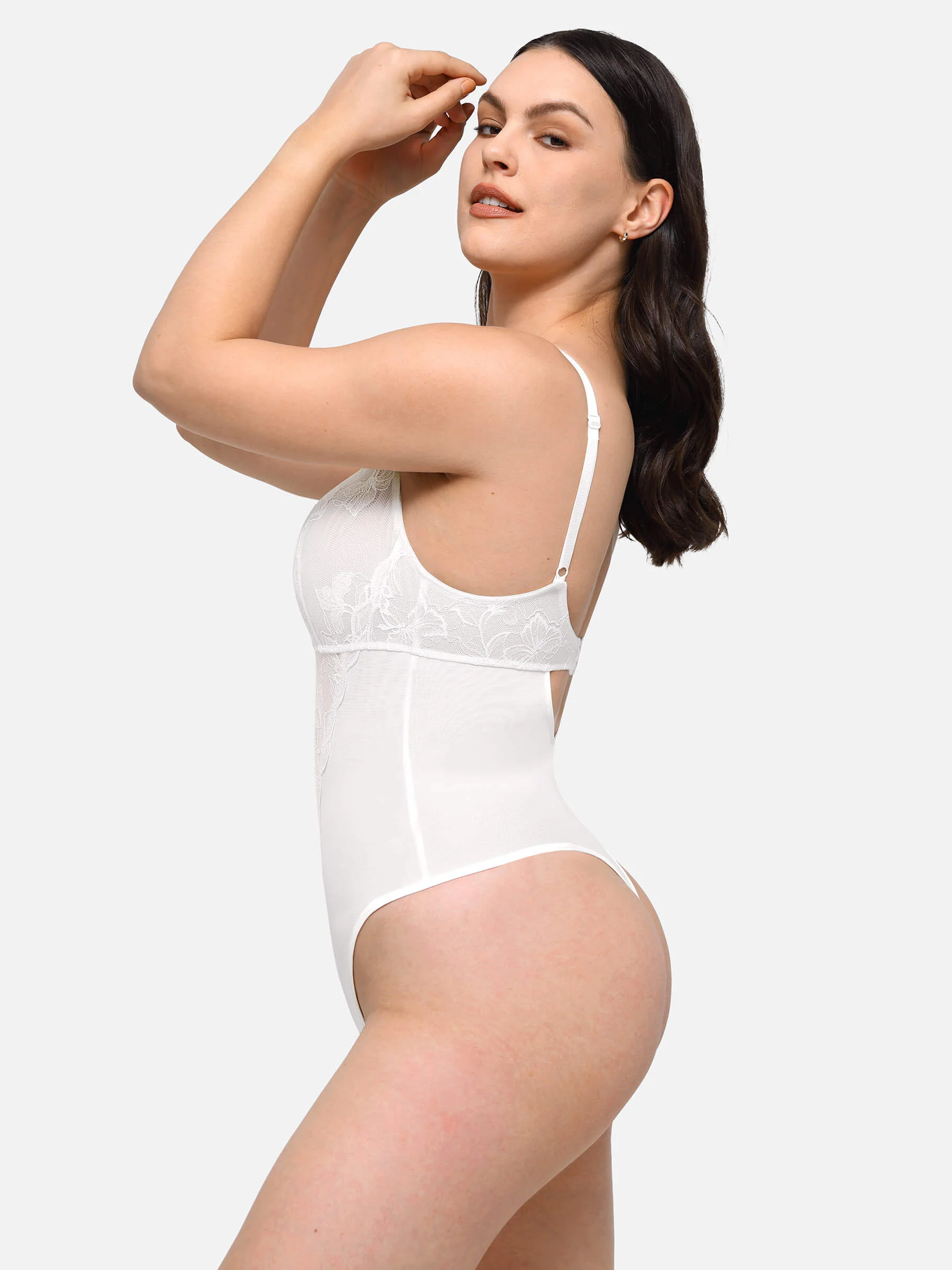 Feelingirl Lace Thong Shapewear Bodysuit - Image 8