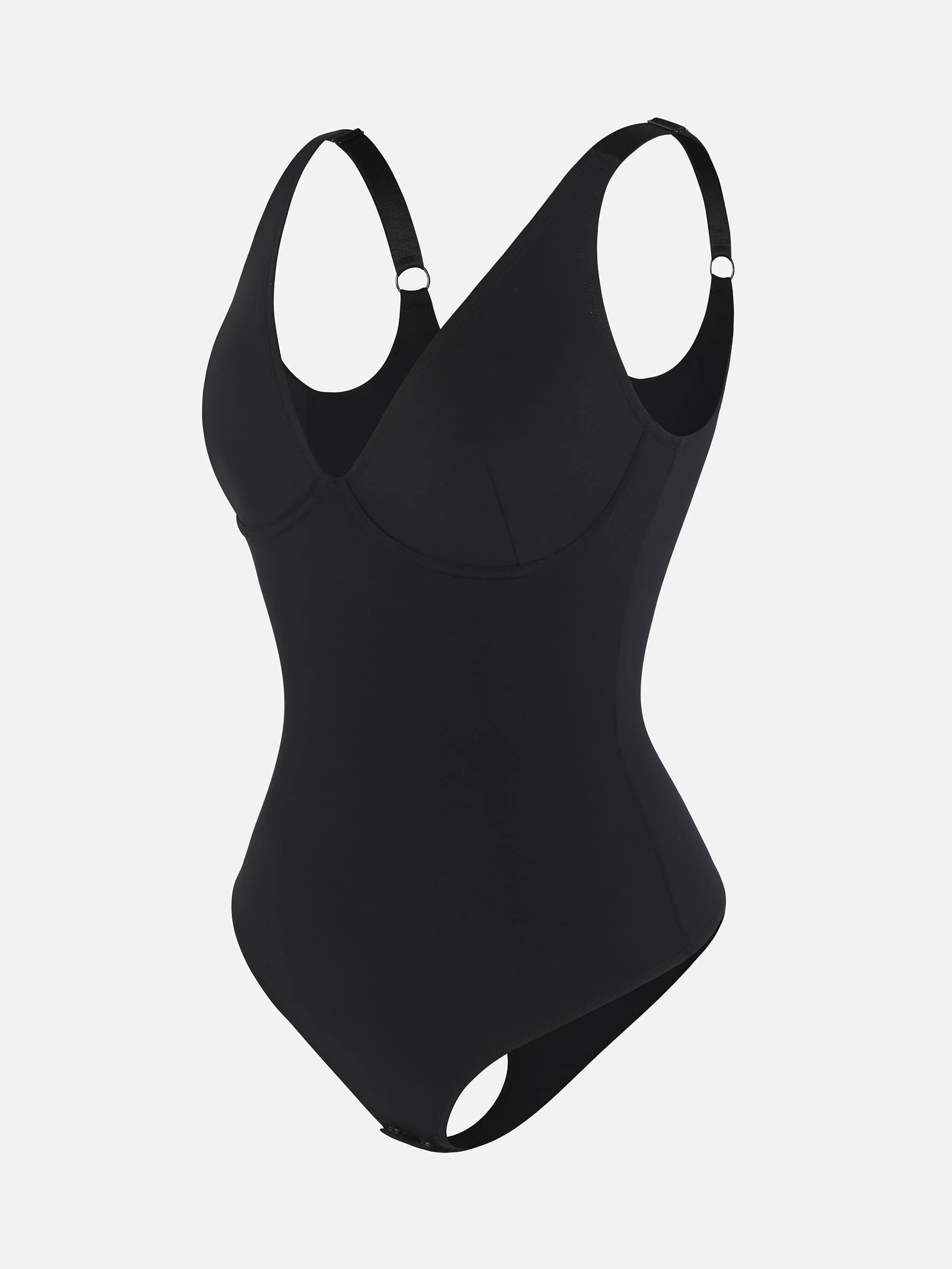Feelingirl V Neck Tummy Control Thong Shapewear - Image 22