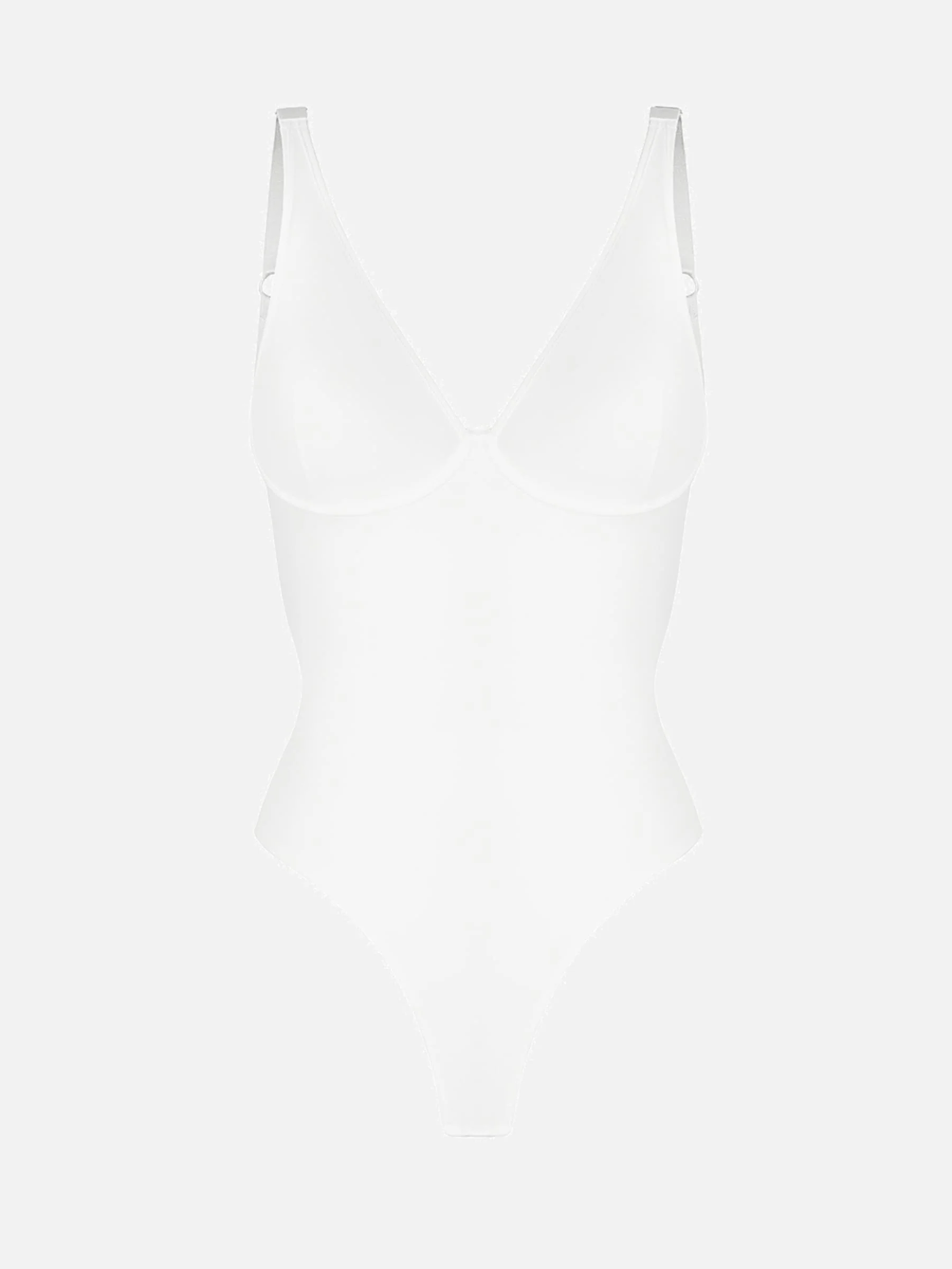 Feelingirl V Neck Tummy Control Thong Shapewear - Image 6