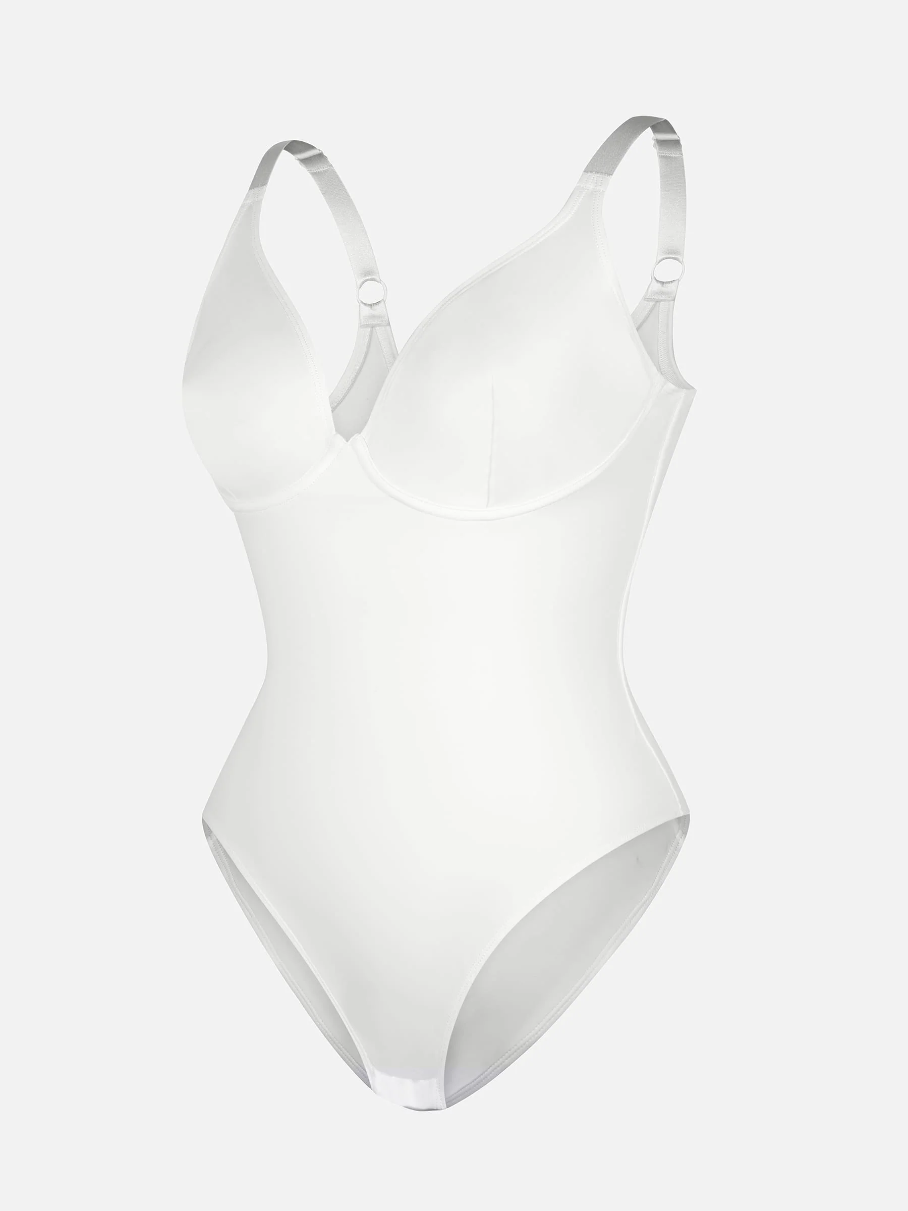 Feelingirl V Neck Tummy Control Shaping Bodysuit - Image 101