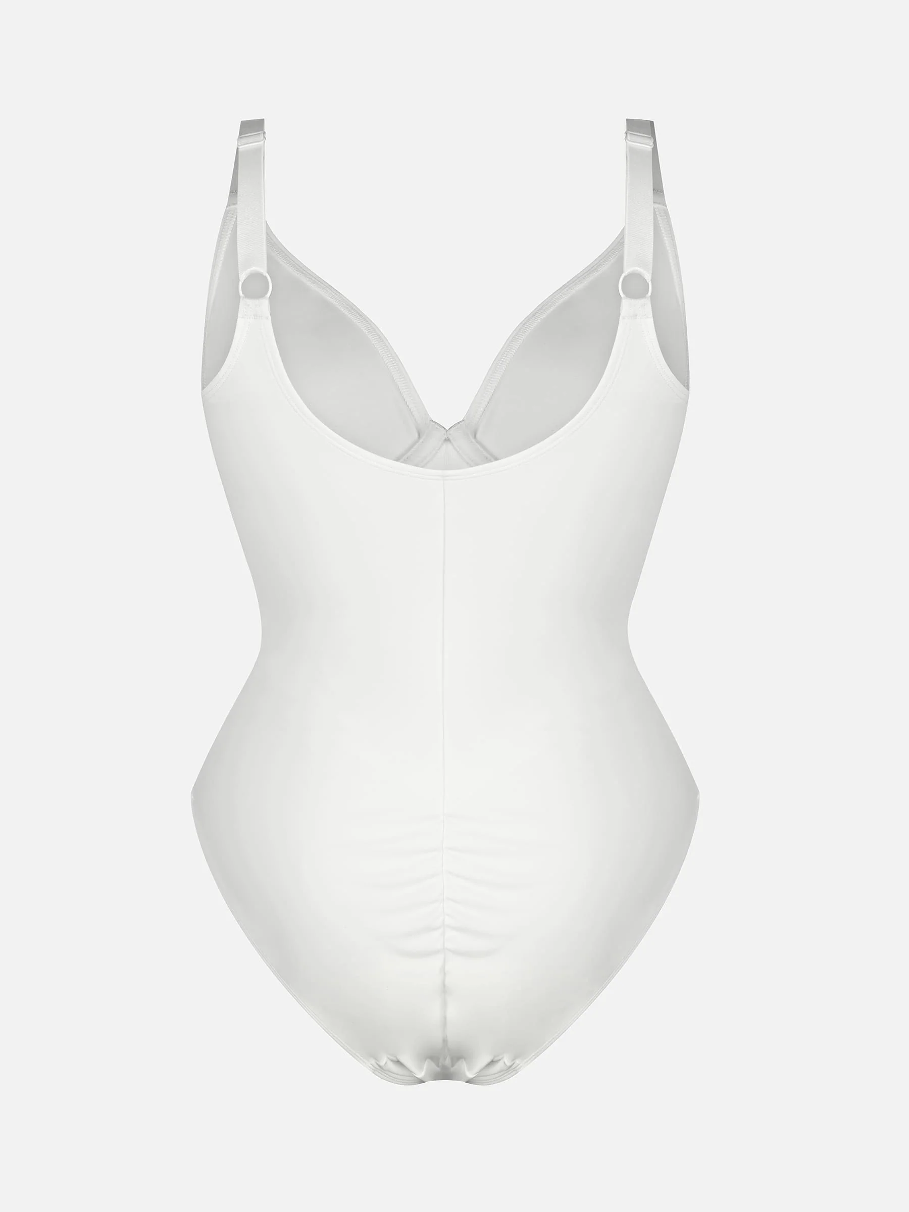 Feelingirl V Neck Tummy Control Shaping Bodysuit - Image 102