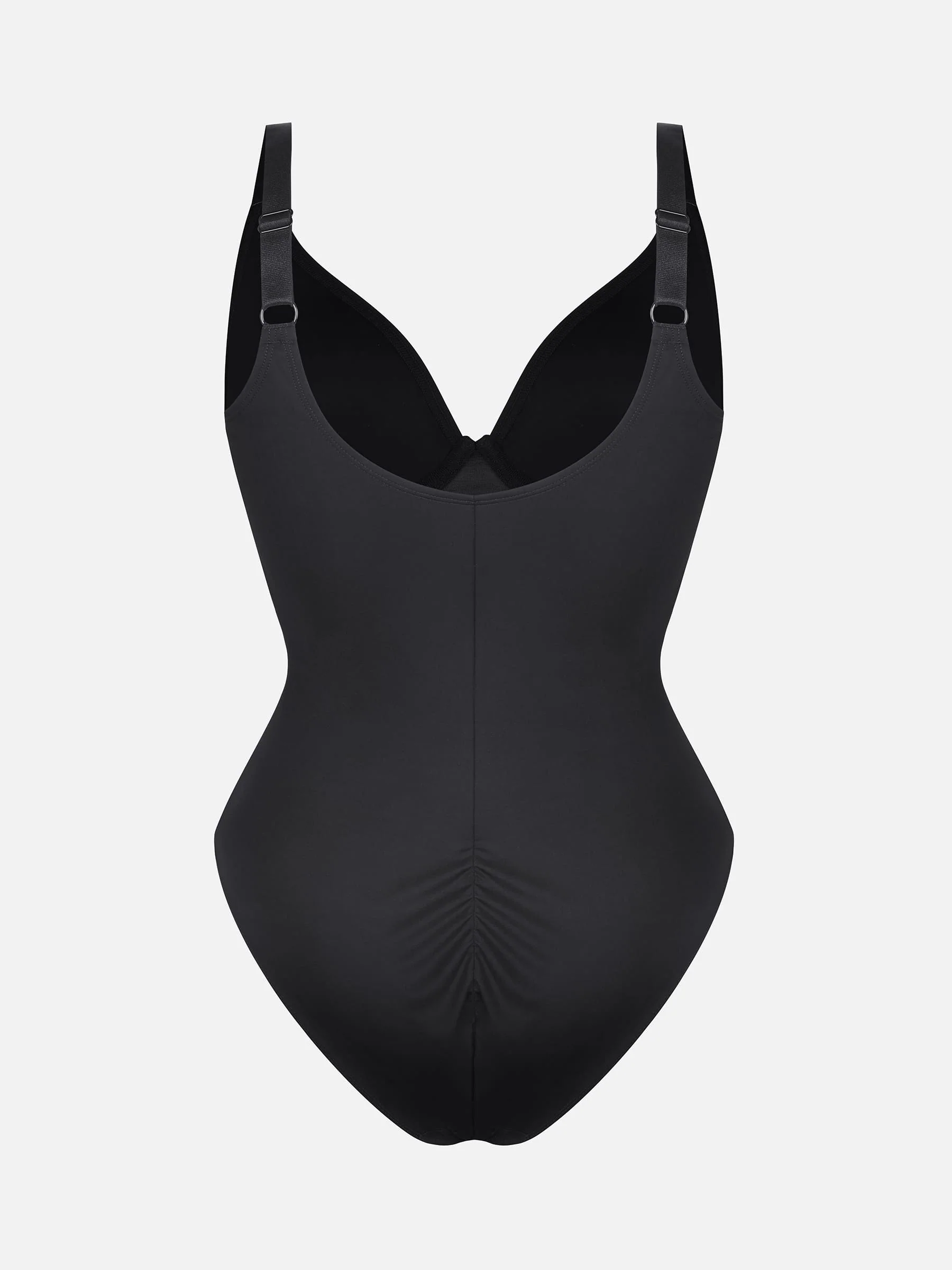 Feelingirl V Neck Tummy Control Shaping Bodysuit - Image 91