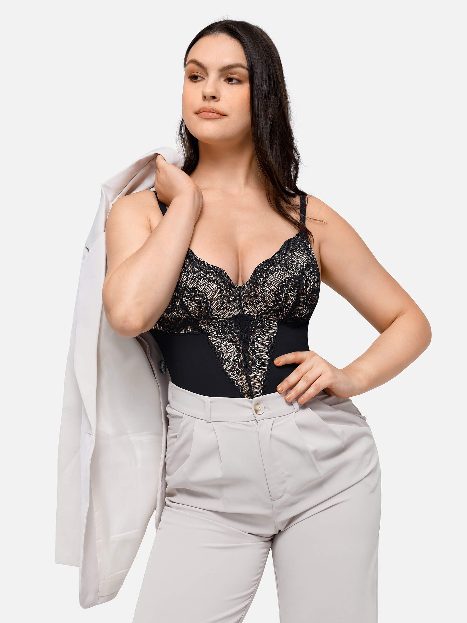 Lace Low Back Lace Bodysuit - Image 7