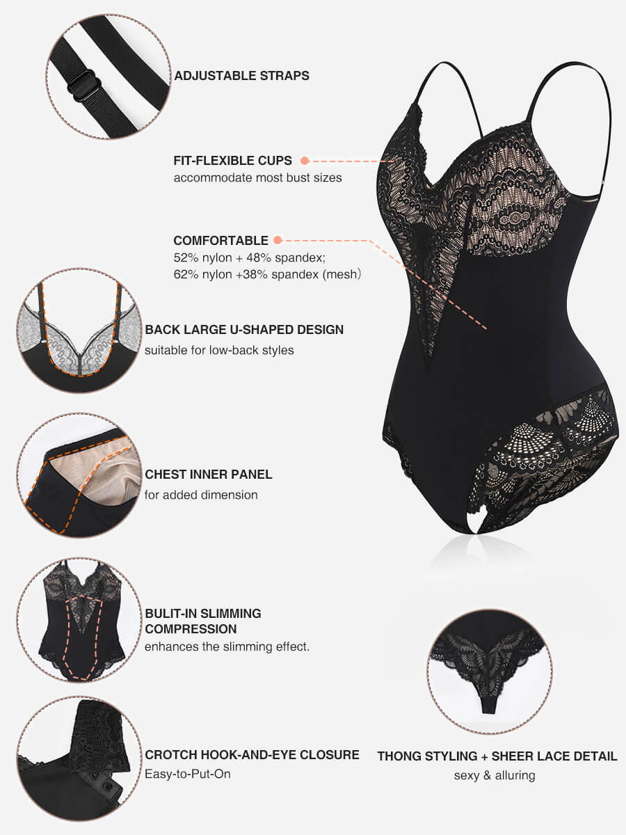 Lace Low Back Lace Bodysuit - Image 8